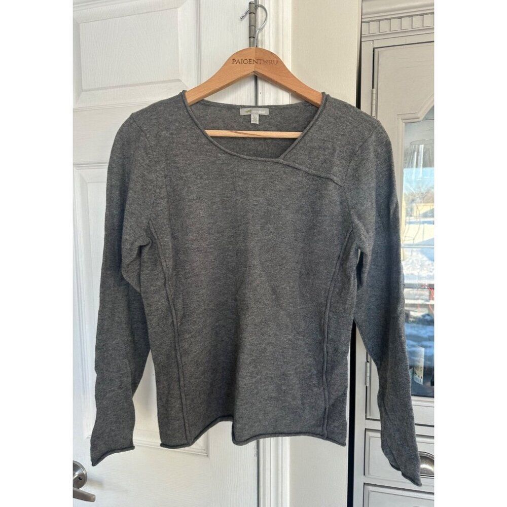 Horny Toad Women's LG Wool Cashmere Grey Long Sleeve Top Layer Casual
